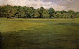 William Merritt Chase Croquet Lawn, Prospect Park painting